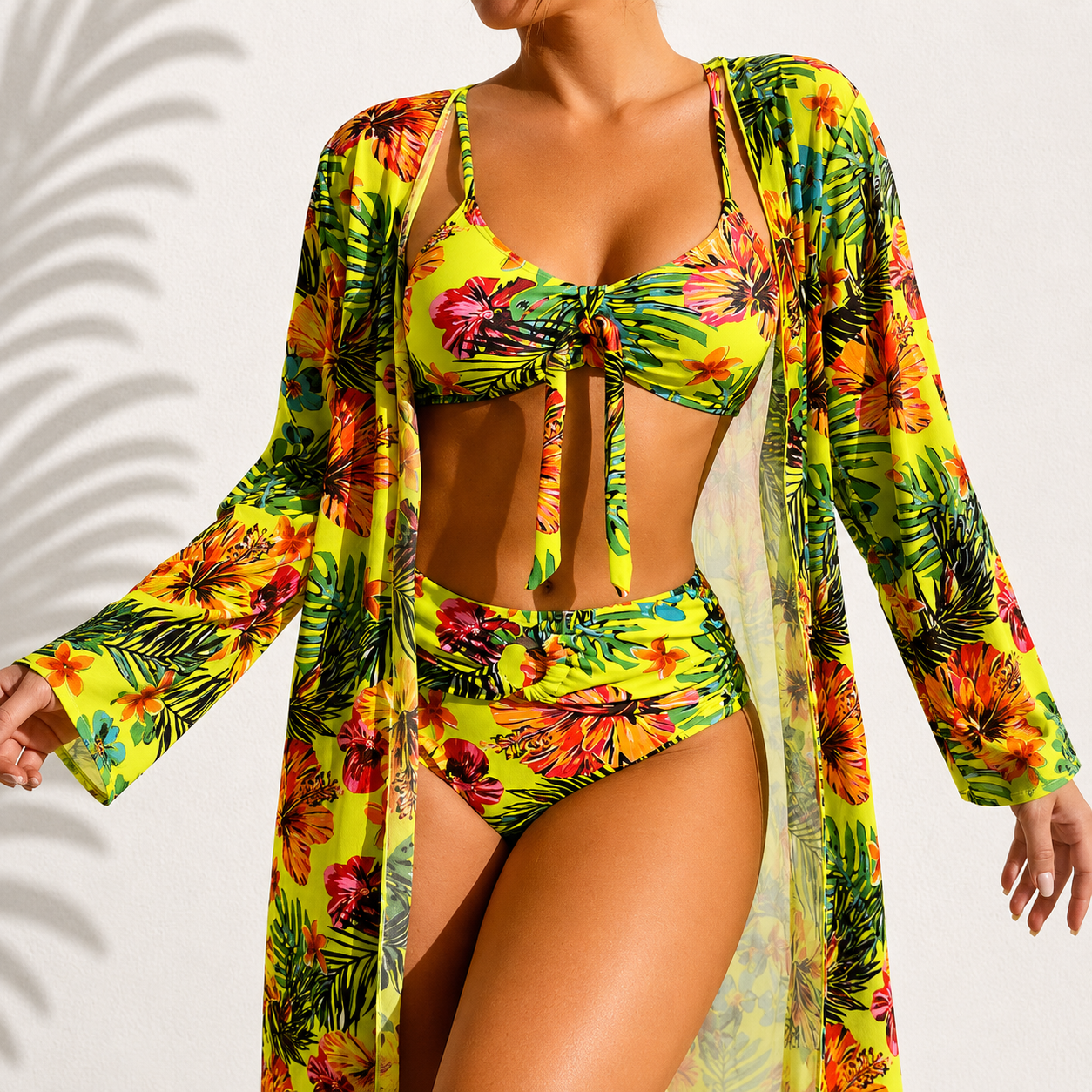Marie | Bikini 3 Pezzi Elegante Tropicale