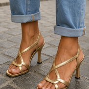 Cassie | Sandali con Tacco Golden Summer Charm