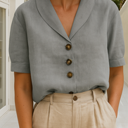 Classic Femme | Elegante camicetta in lino casual