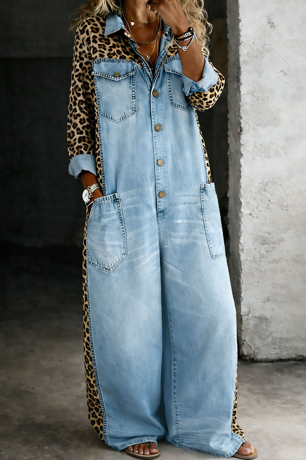 Amanda | Tuta Intera Denim Versatile