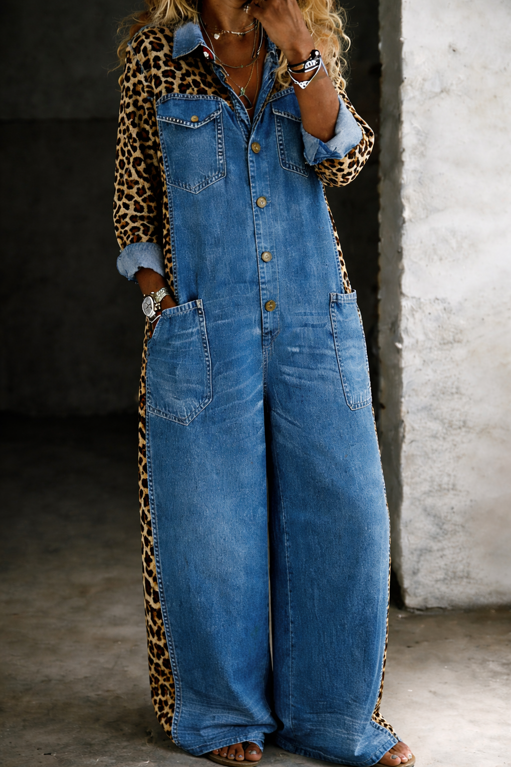 Amanda | Tuta Intera Denim Versatile