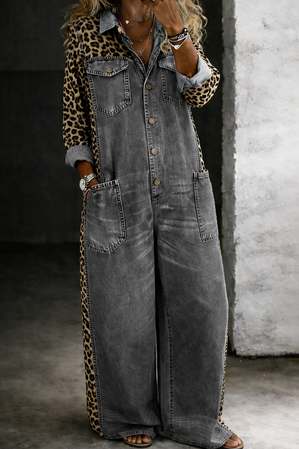Amanda | Tuta Intera Denim Versatile