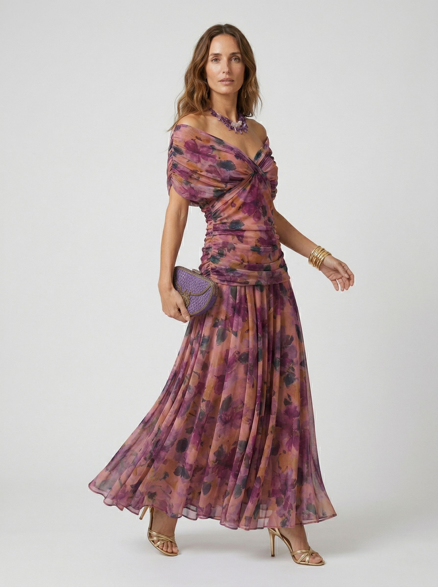 Adriana | Abito con spalle scoperte, eleganza sofisticata