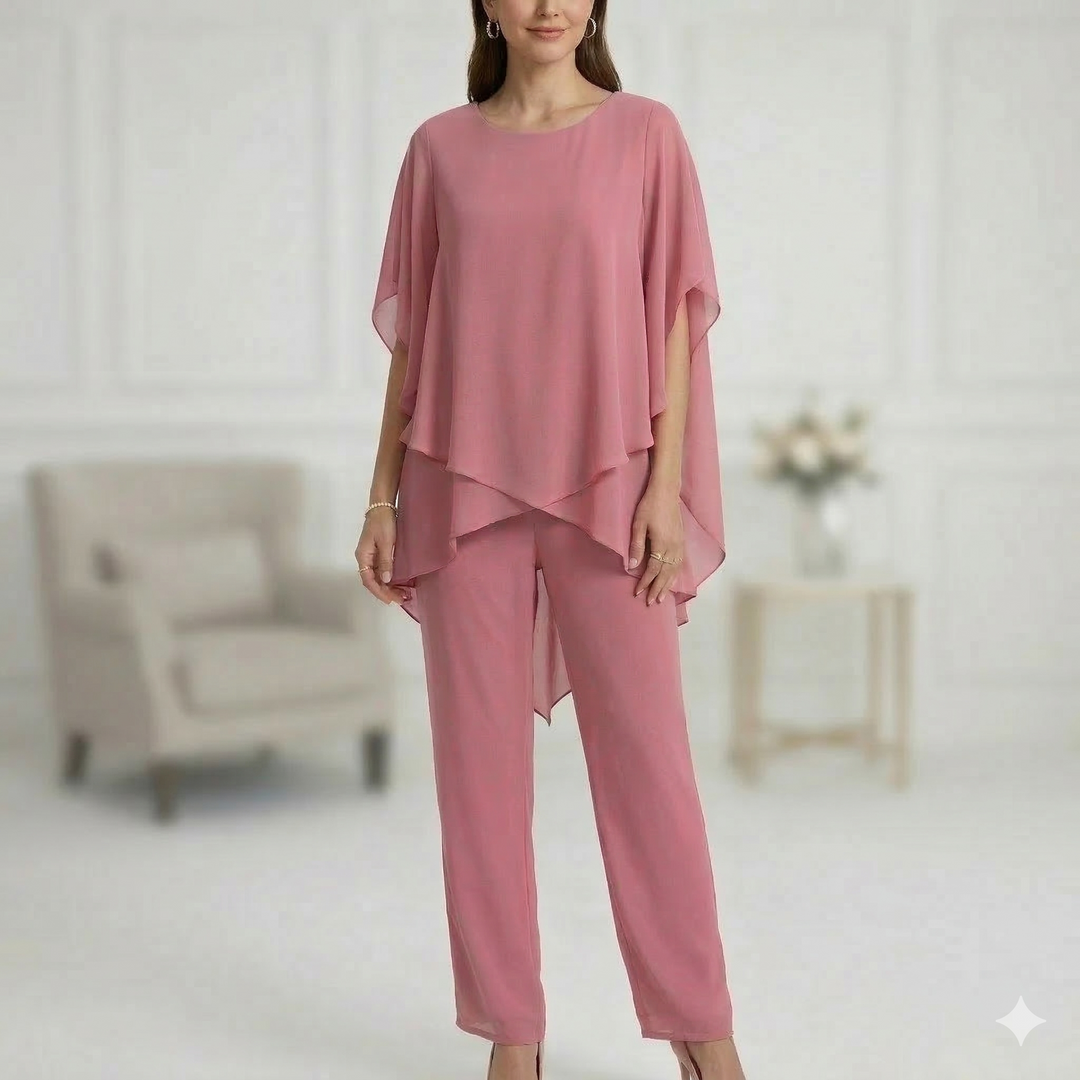 Symfonia jedwabiu™ – Elegancki komplet z szyfonu