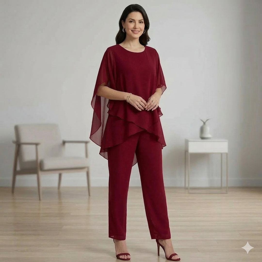 Symfonia jedwabiu™ – Elegancki komplet z szyfonu