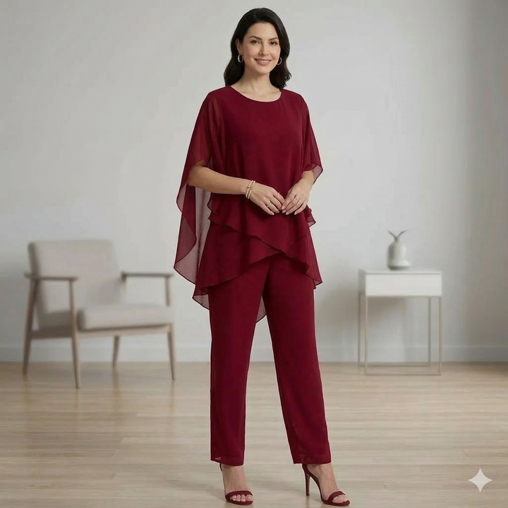 Symfonia jedwabiu™ – Elegancki komplet z szyfonu