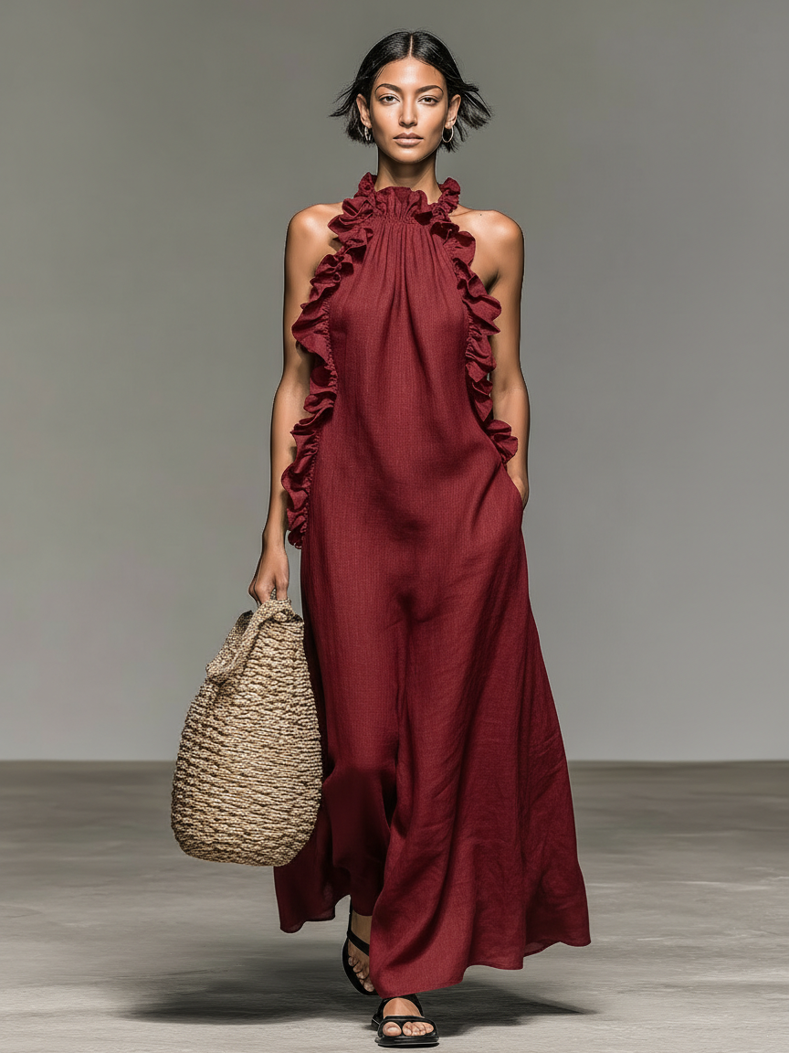 Gladiola™ | Abito Maxi con Tasche