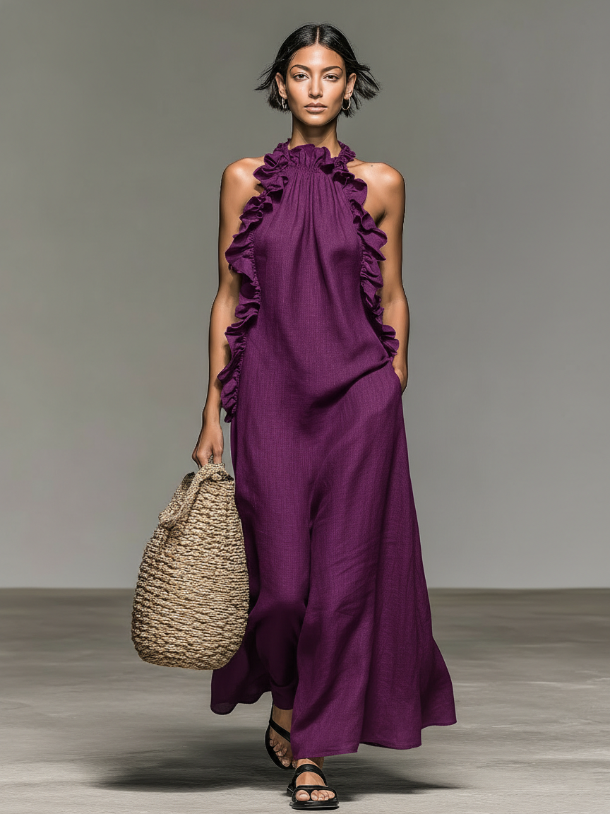 Gladiola™ | Abito Maxi con Tasche