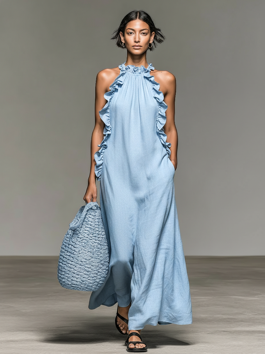 Gladiola™ | Abito Maxi con Tasche