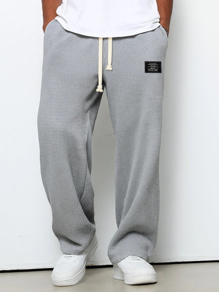 Leroy| Pantaloni Larghi con Trama a Nido d’Ape