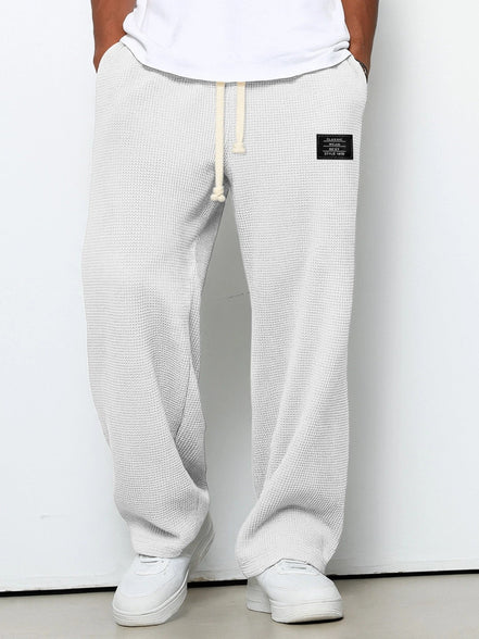 Leroy| Pantaloni Larghi con Trama a Nido d’Ape