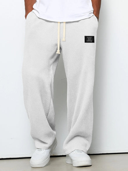 Leroy| Pantaloni Larghi con Trama a Nido d’Ape