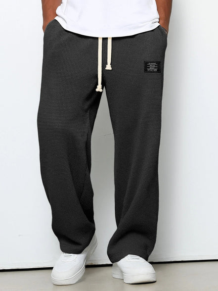 Leroy| Pantaloni Larghi con Trama a Nido d’Ape