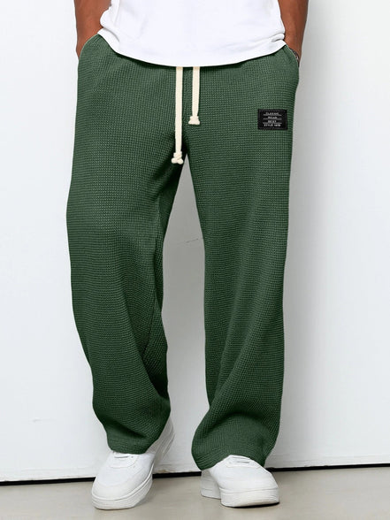 Leroy| Pantaloni Larghi con Trama a Nido d’Ape