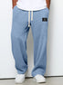 Leroy| Pantaloni Larghi con Trama a Nido d’Ape