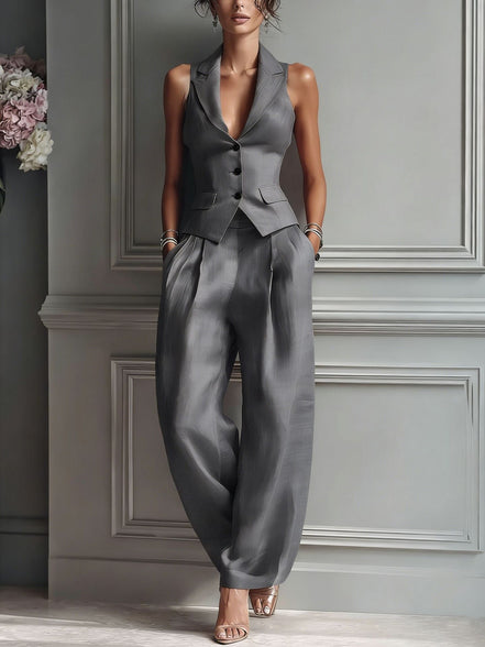 Completo Minimal Chic con Bottoni