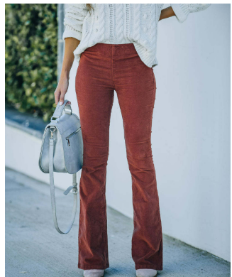 Noble Denim | Pantaloni a zampa in velluto a coste