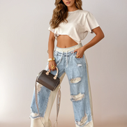Stile Rough Chic | Jeans 2 in 1 a strati