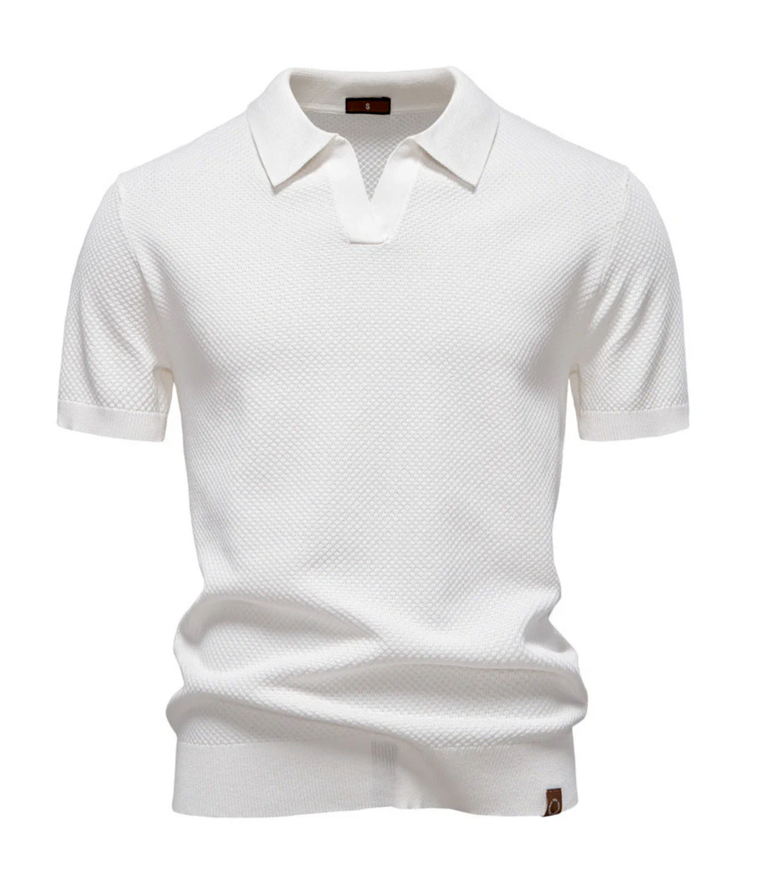 Raffaele – Strukturalna Koszulka Polo