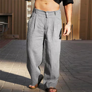 Lino Core – Pantaloni in lino a gamba larga