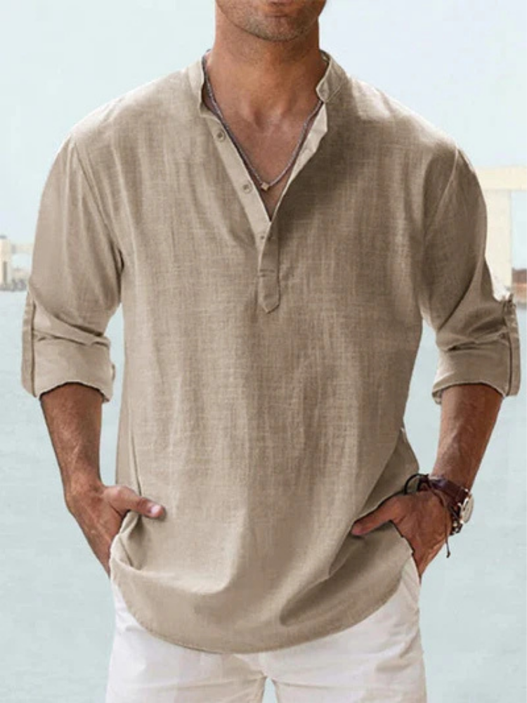 Enzo | Camicia in lino traspirante