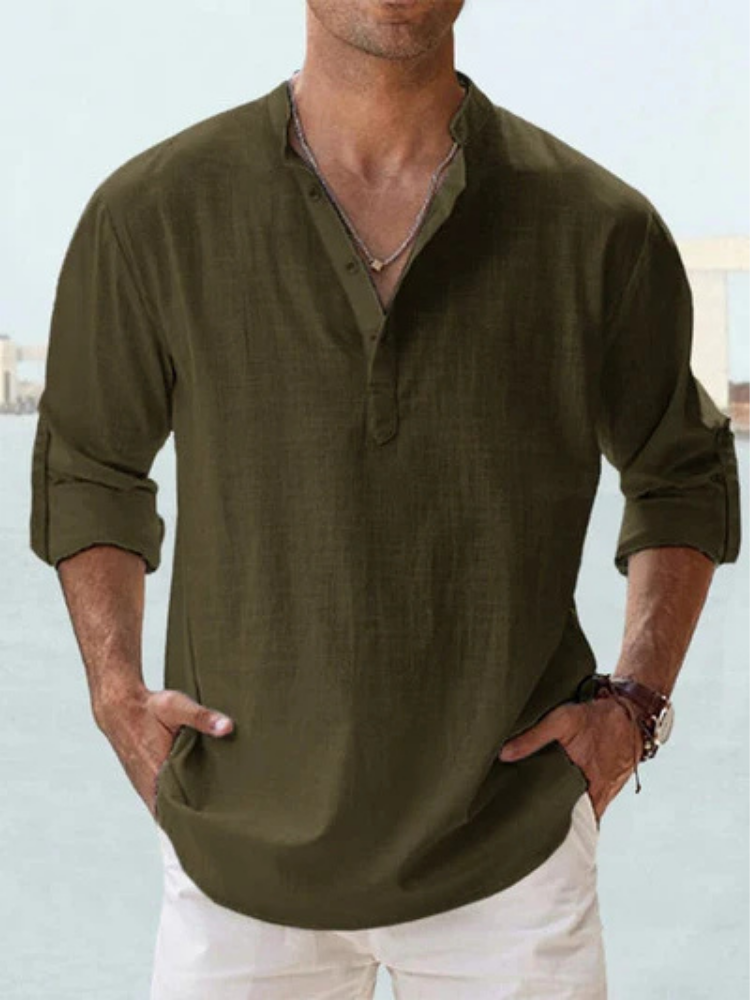 Enzo | Camicia in lino traspirante