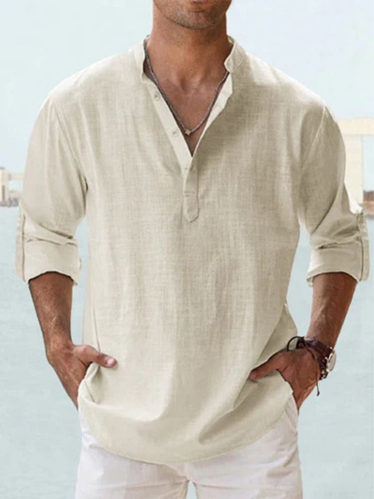 Enzo | Camicia in lino traspirante