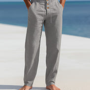 Lino Uomo – Pantaloni in lino leggeri per l'estate