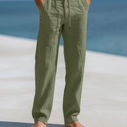 Lino Uomo – Pantaloni in lino leggeri per l'estate