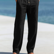 Lino Uomo – Pantaloni in lino leggeri per l'estate