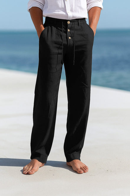 Lino Uomo – Pantaloni in lino leggeri per l'estate