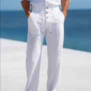 Lino Uomo – Pantaloni in lino leggeri per l'estate