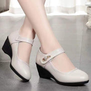 Marcella | Mules in Pelle Morbida con Tacco Comfort