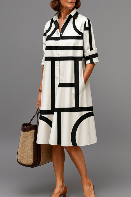 Ellie | Elegante e raffinato abito midi