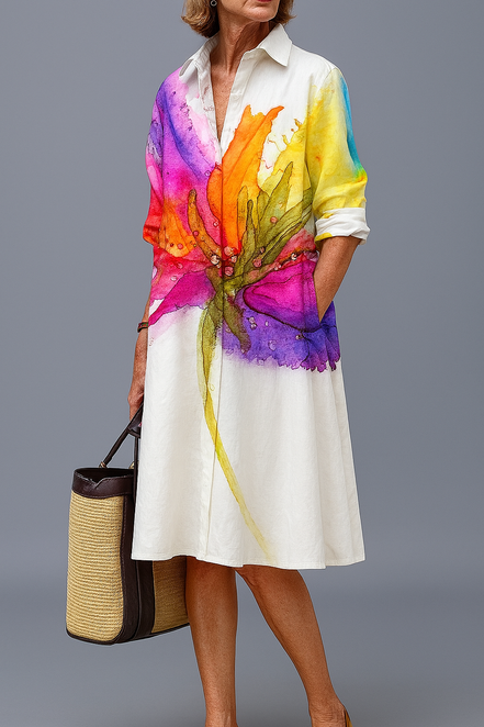 Lydia | Abito midi elegante e raffinato