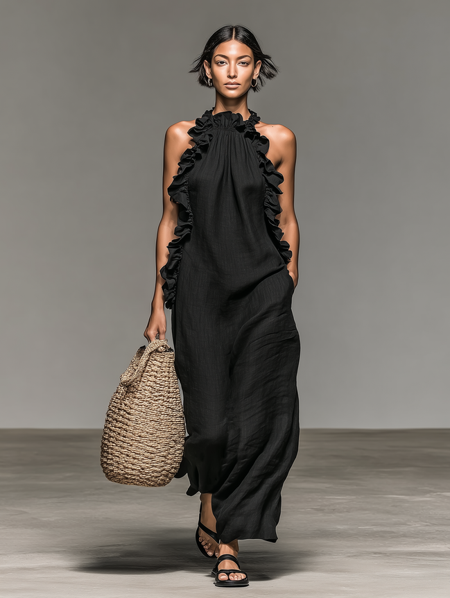 Gladiola™ | Abito Maxi con Tasche