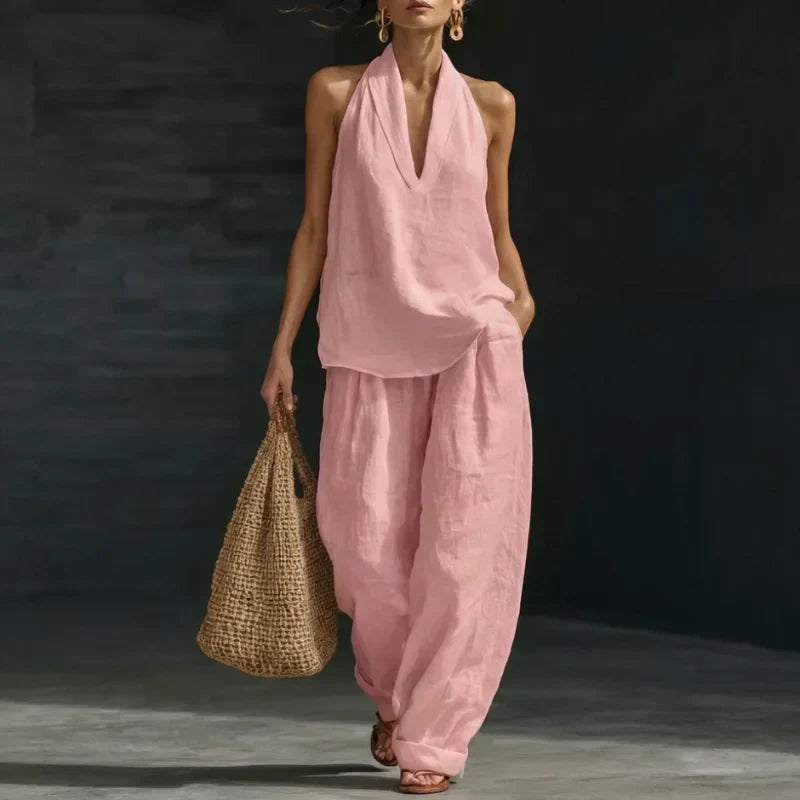 Lavinia | Completo due pezzi in lino