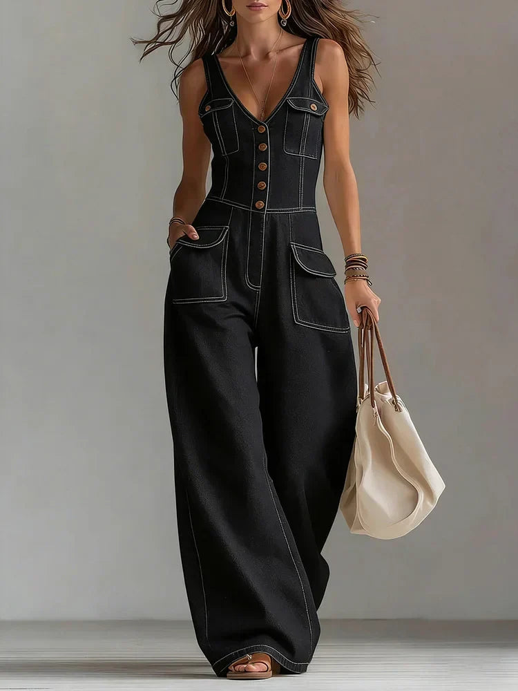 Sofia | Jumpsuit Denim Rilassato Moderno