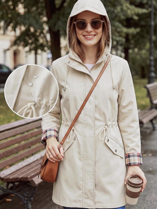 Elena | Giacca Impermeabile Leggera con Cappuccio