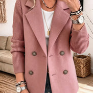 Diletta | Blazer Elegante con Maniche in Maglia