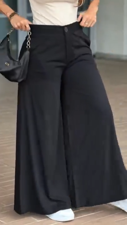 Delfina | Pantalone Fluido a Gamba Ampia