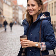 Elena | Giacca Impermeabile Leggera con Cappuccio