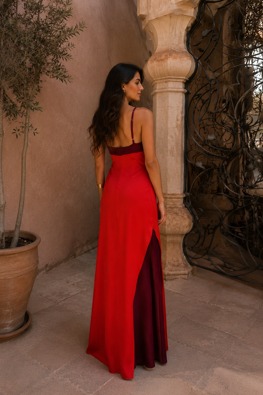 Beatriz | Abito lungo color marrone