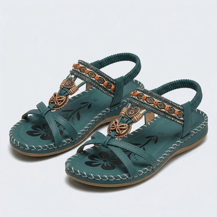 Nadia – Sandali ortopedici in stile Ibiza per comfort ed eleganza.