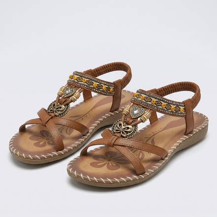 Nadia – Sandali ortopedici in stile Ibiza per comfort ed eleganza.