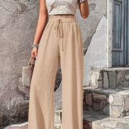 Pantaloni estivi leggeri e casual colore avorio Flow