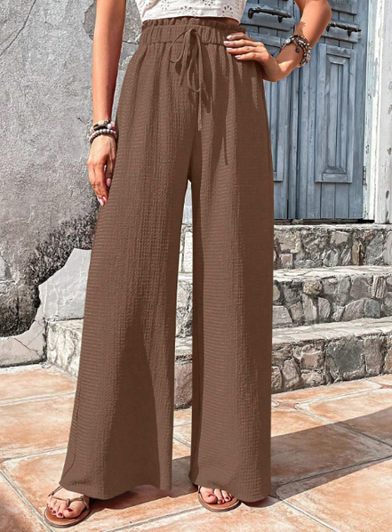 Pantaloni estivi leggeri e casual colore avorio Flow