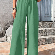 Pantaloni estivi leggeri e casual colore avorio Flow