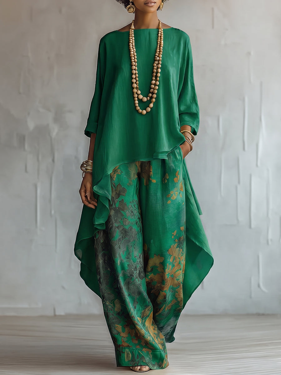 Beatrice | Completo Boho Floreale dal Fascino Mediterraneo