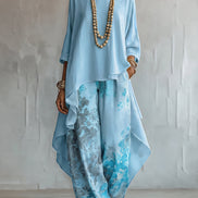 Beatrice | Completo Boho Floreale dal Fascino Mediterraneo